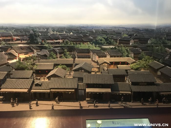 江南路街坊遗址模型